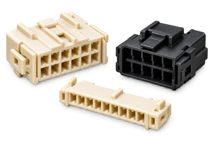 AI application concept of molded connector bodies