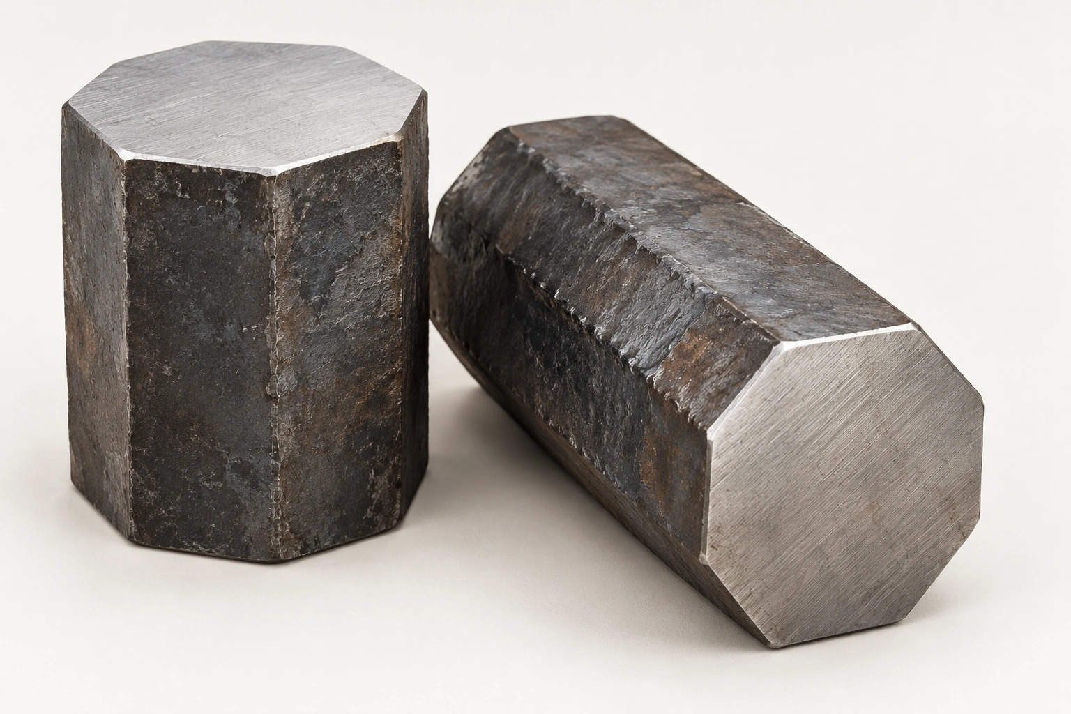 AI stock-form illustration: Forged-billet concept; not grade identification