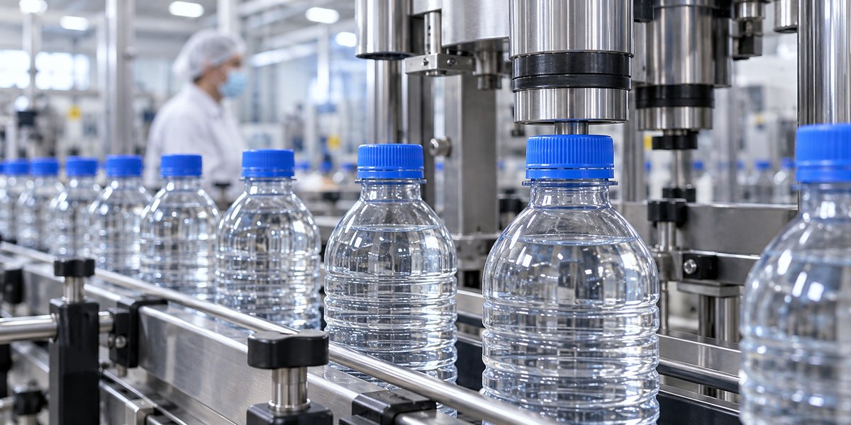 Bottles passing through an automated cap application station